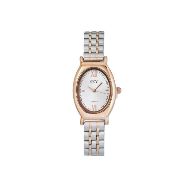 Montre femme élégante SKY BIJOUX, bracelet en acier bicolore, style chic et moderne.