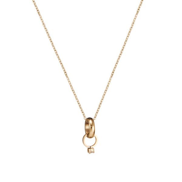 Collier femme en or avec pendentif boucle élégante et raffinée, bijouterie fine SKY BIJOUX.