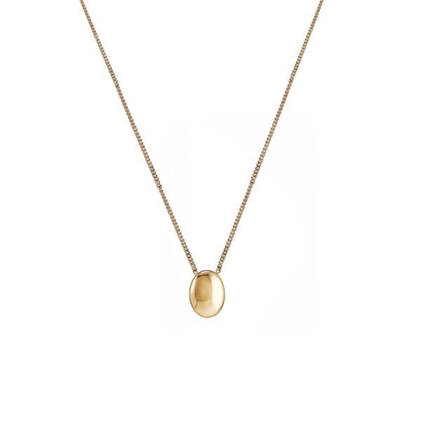 Collier pendentif or jaune luxe, bijou élégant et tendance, accessoire mode chic.