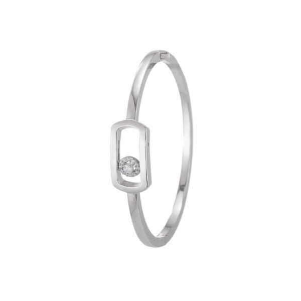 Bracelet en argent avec pendentif diamantée, bijou élégant SKY BIJOUX.