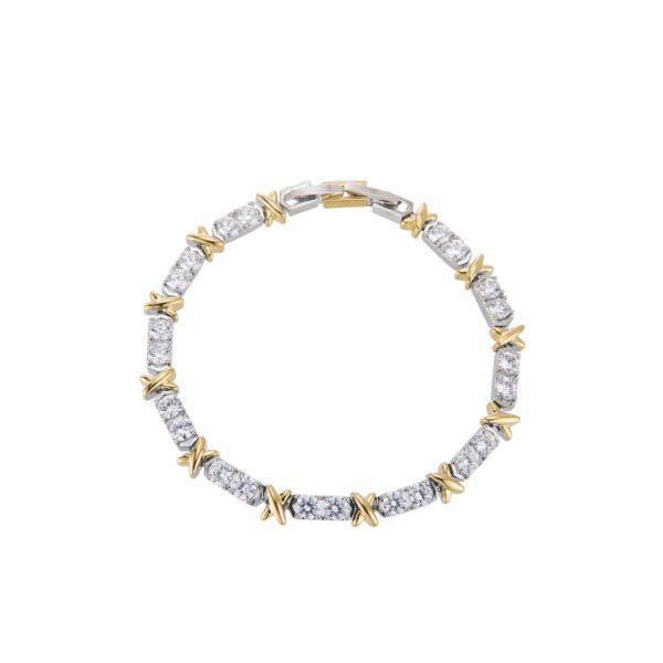 Bracelet en or et diamants, bijou de luxe SKI BIJOUX, élégance et raffinement.