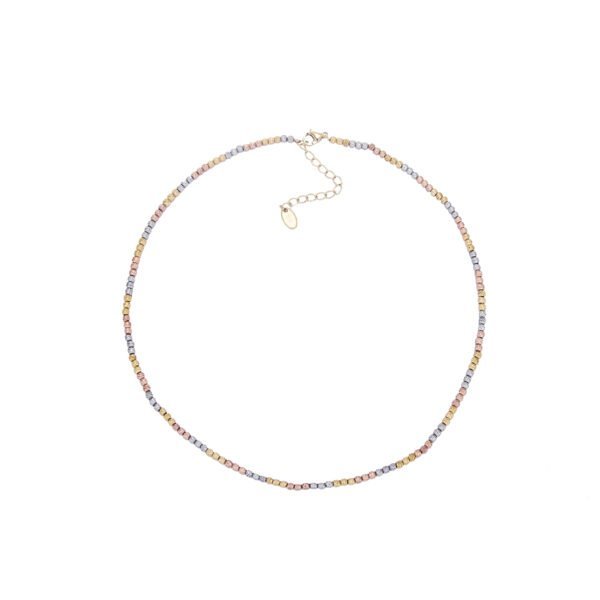 Colier multi-color en acier inoxydable, tendance bijou mode femme SKY BIJOUX.
