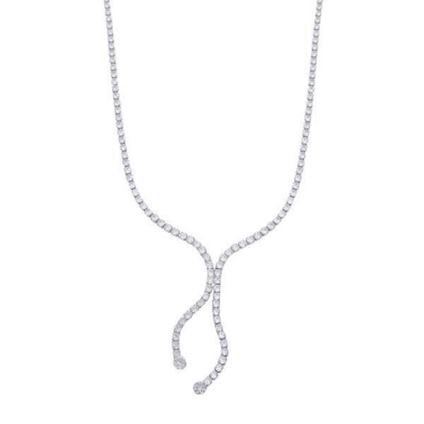 Collier en cristal et zirconium, bijoux femme élégants, SKY BIJOUX, luxe raffinée.